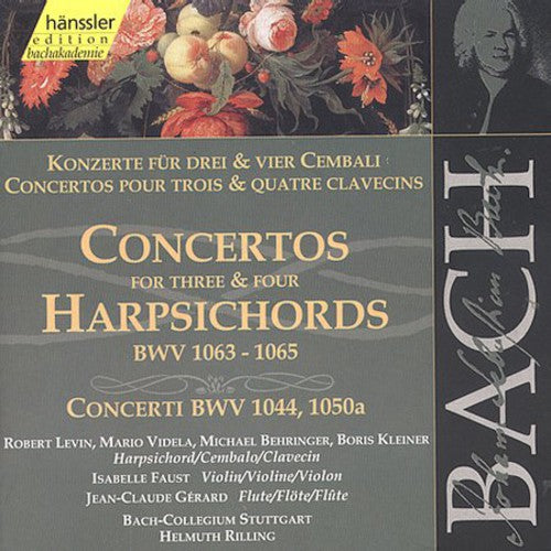 the album cover for J.S. Bach - Harpsichord Concertos 130