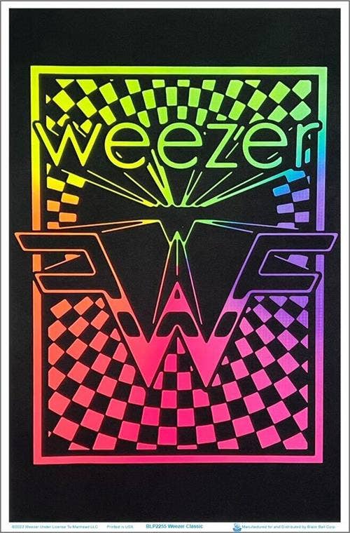 Weezer Logo Blacklight Poster - 23" x 35"