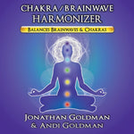 the album cover for Jonathan Goldman & Andi - Chakra / Brainwave Harmonizer