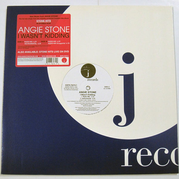 Angie Stone : I Wasn't Kidding (12")