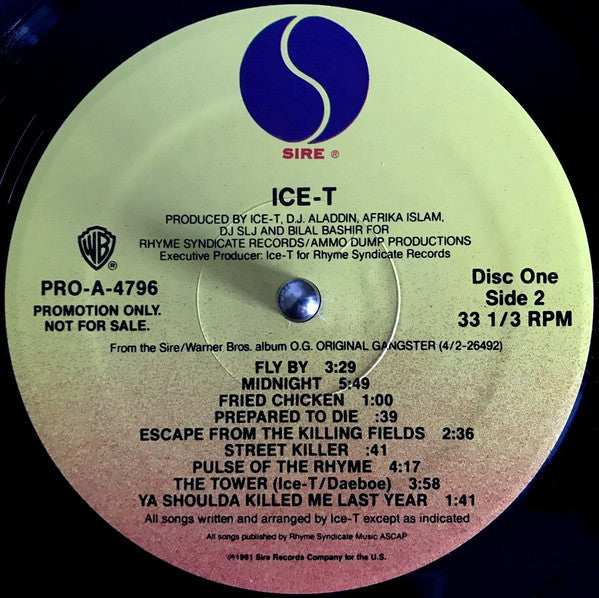 Ice-T : O.G. Original Gangster (2xLP, Album, Promo)