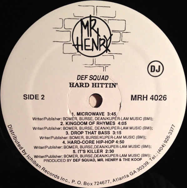 Def Squad (2) : Hard Hittin' (LP, Album, Promo)