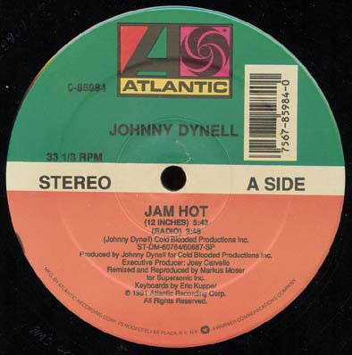 Johnny Dynell : Jam Hot / Love Find A Way (12")