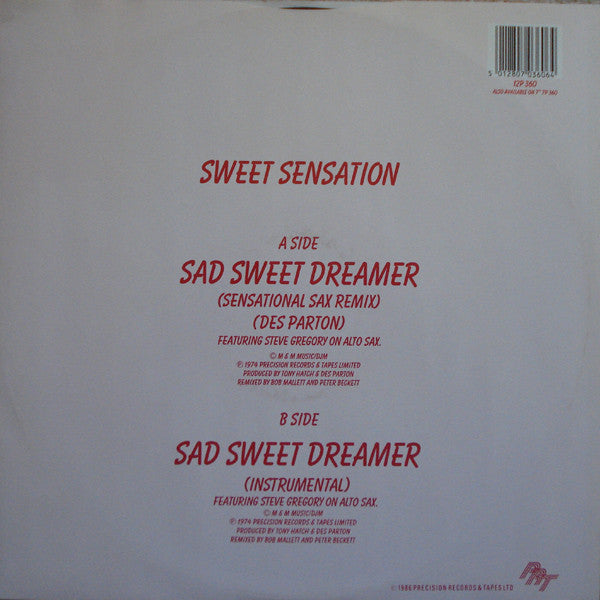Sweet Sensation (2) : Sad Sweet Dreamer (12")