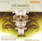 the album cover for Richard Hickox - Mass in D minor / Salve Regina