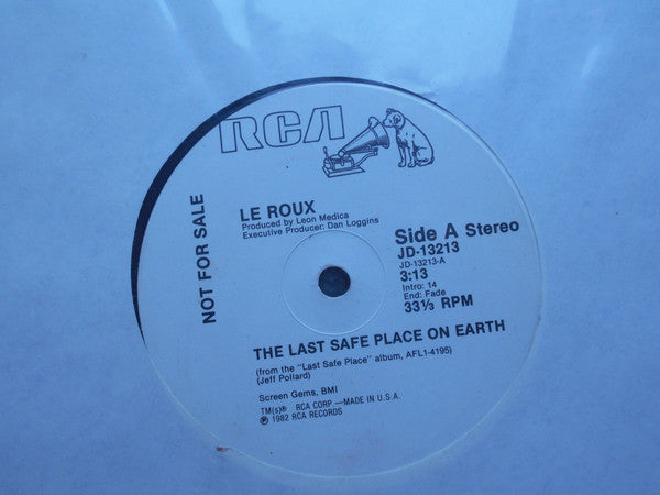 Le Roux : The Last Safe Place On Earth (12", Promo)