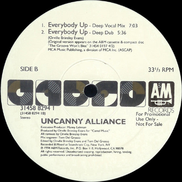Uncanny Alliance : Everybody Up (2x12", Promo)