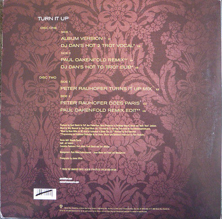 Paris* : Turn It Up (2x12", Maxi)