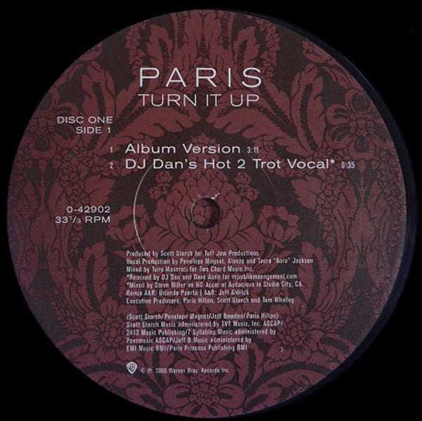 Paris* : Turn It Up (2x12", Maxi)