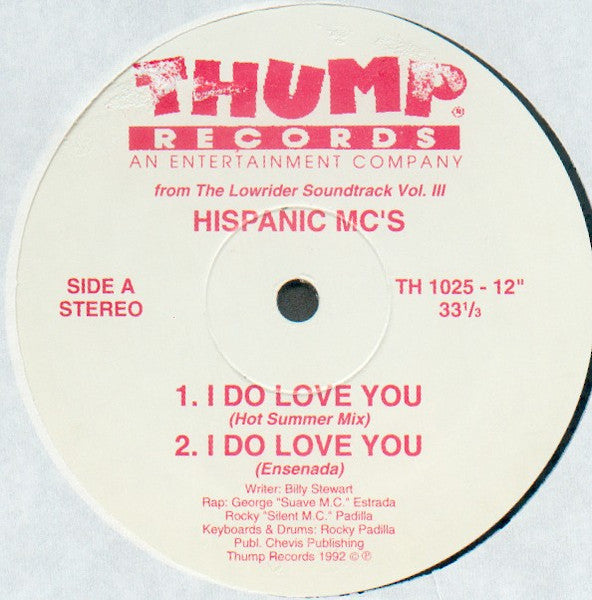 Hispanic MC's : I Do Love You (12")