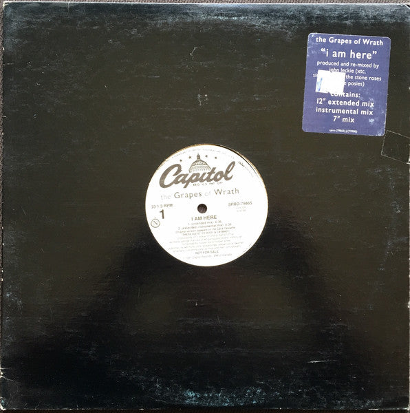 The Grapes Of Wrath : I Am Here (12", Promo)