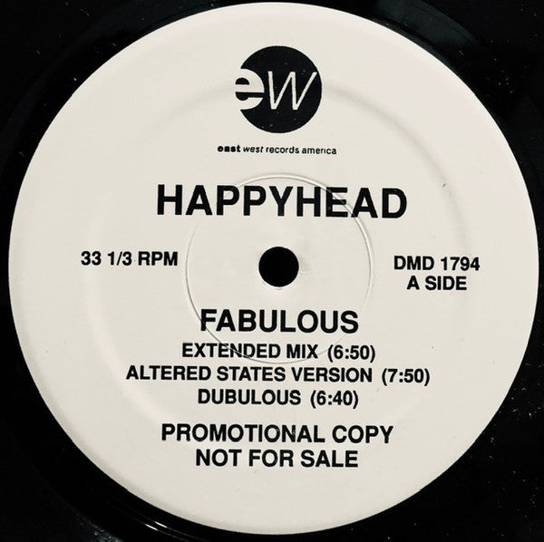 Happyhead : Fabulous (12", Promo)