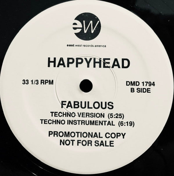 Happyhead : Fabulous (12", Promo)