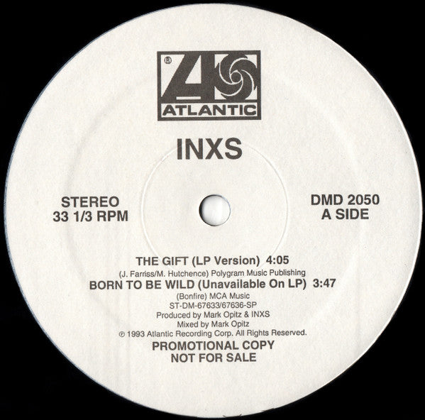 INXS : The Gift (12", Single, Promo)