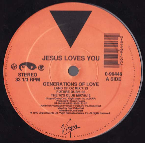 Jesus Loves You : Generations Of Love (12")