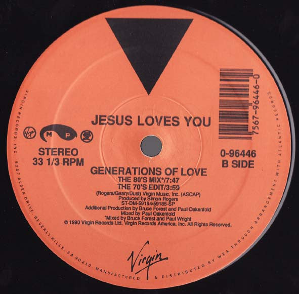 Jesus Loves You : Generations Of Love (12")