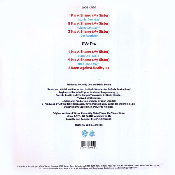 Monie Love : It's A Shame (My Sister) (12", Maxi)