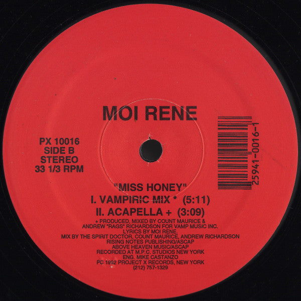 Moi Rene* : Miss Honey (12")