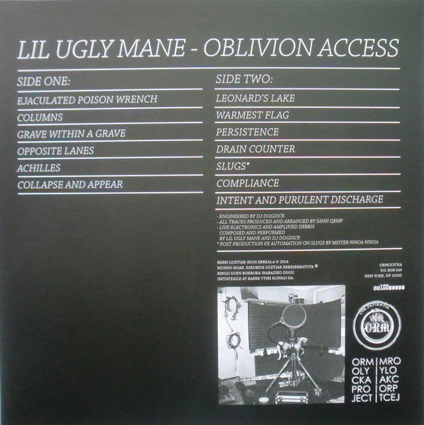 Lil Ugly Mane : Oblivion Access (LP, Album, Ltd, Tom)