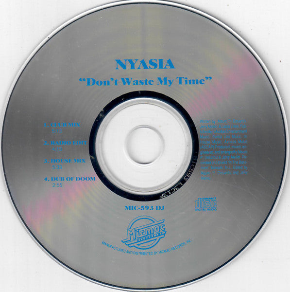 Nyasia : Don't Waste My Time (CD, Single)
