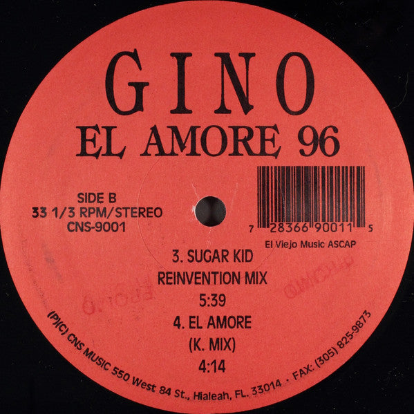 Gino* : El Amore 96 (12", Single)