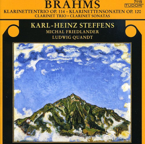 the album cover for J. BRAHMS - Clarinet Trio Op 144 / Clarinet Sonatas Op 120