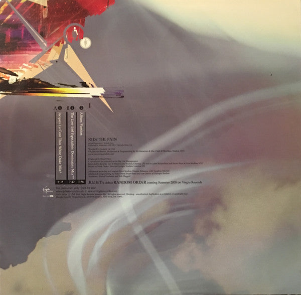 Juliet : Ride The Pain (12", Promo)
