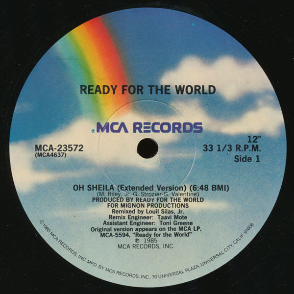 Ready For The World : Oh Sheila (12", Single, PRC)