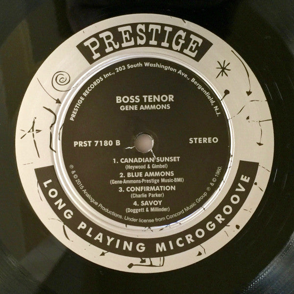 Gene Ammons : Boss Tenor (LP, Album, Ltd, Num, RE, RM, 200)