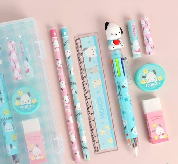Sanrio Pencil, Pen School Office Stationery Case Set