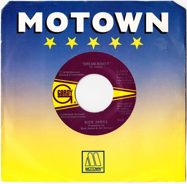 Rick James : Mary Jane / Dream Maker (7", Single, Mon)