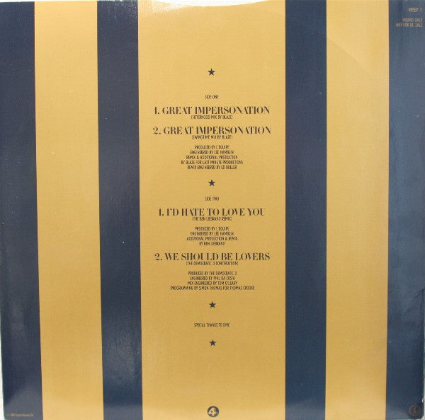 Mica Paris : Convention E.P. (12", EP, Ltd, Promo)