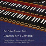 the album cover for C.P.E. Bach - Concerti Per Il Cembalo