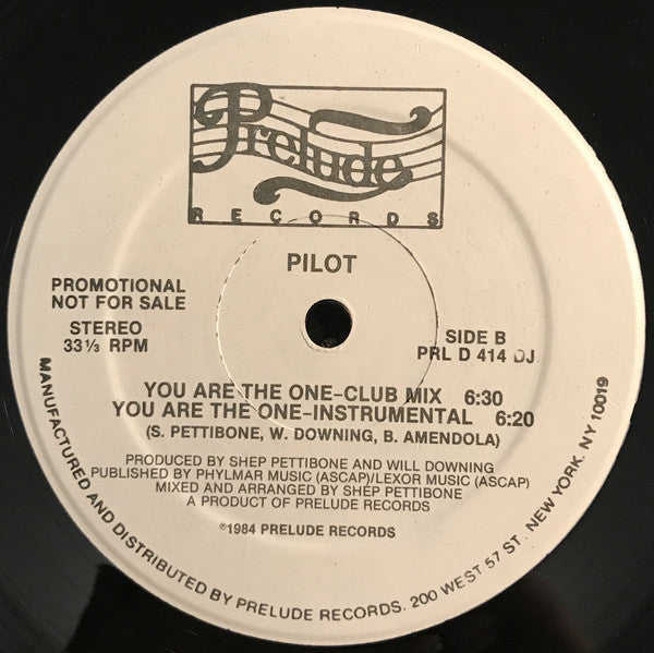 Pilot (11) : You Are The One (12", Single, Promo)