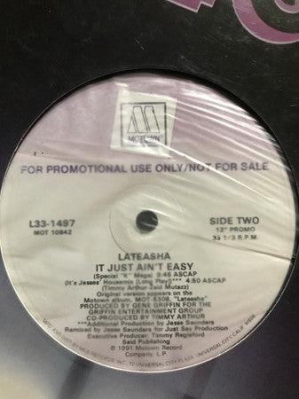 Lateasha : It Just Ain't Easy (12", Promo)