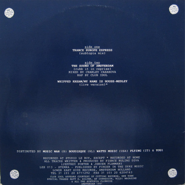 Fierce Ruling Diva : Trance Europe Express (12")