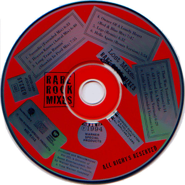Various : Lost Mixes : Rare Rock Mixes (CD, Comp)