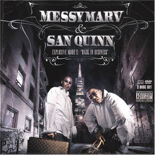 the album cover for Messy Marv/San Quinn - Explosive Mode, Vol. 2: Back In Business