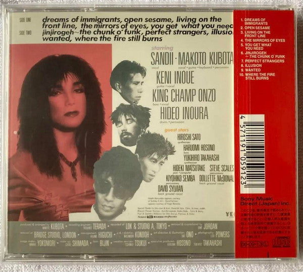 Sandii & The Sunsetz : Immigrants (CD, Album, RE, Jew)