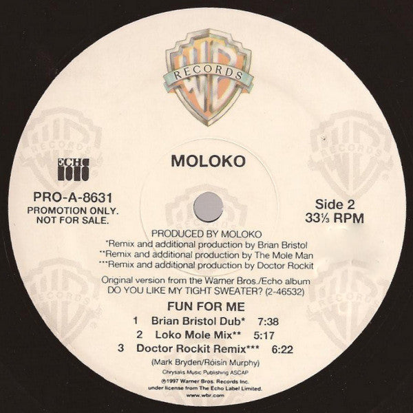 Moloko : Fun For Me (12", Promo)