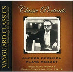 the album cover for Gerald Cerda - Alfred Brendel Plays Mozart