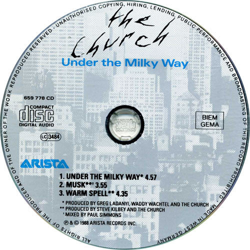 The Church : Under The Milky Way (CD, Maxi)