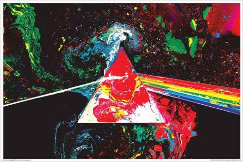 Pink Floyd Non Flocked Blacklight Poster - 24" X 36"