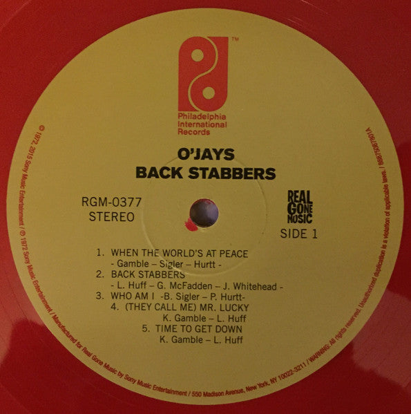 O'Jays* : Back Stabbers (LP, Album, RE, S/Edition, 180)