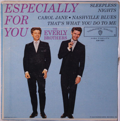 The Everly Brothers* : Especially For You (7", EP)