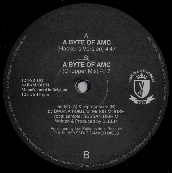 Bleep : A Byte Of AMC (12")