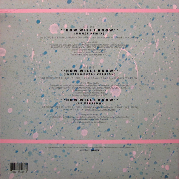 Whitney* : How Will I Know (12", Single)