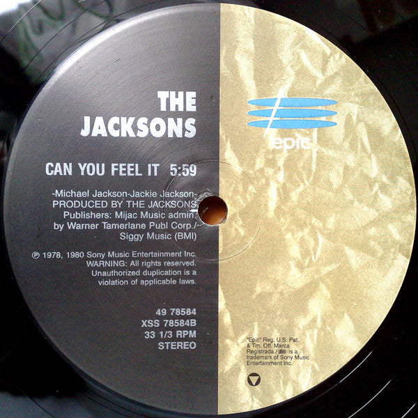 The Jacksons : Shake Your Body (Down To The Ground) / Can You Feel It (12", RE)