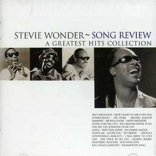 the album cover for Stevie Wonder - Song Review-A Greatest Hits Collection [Import]