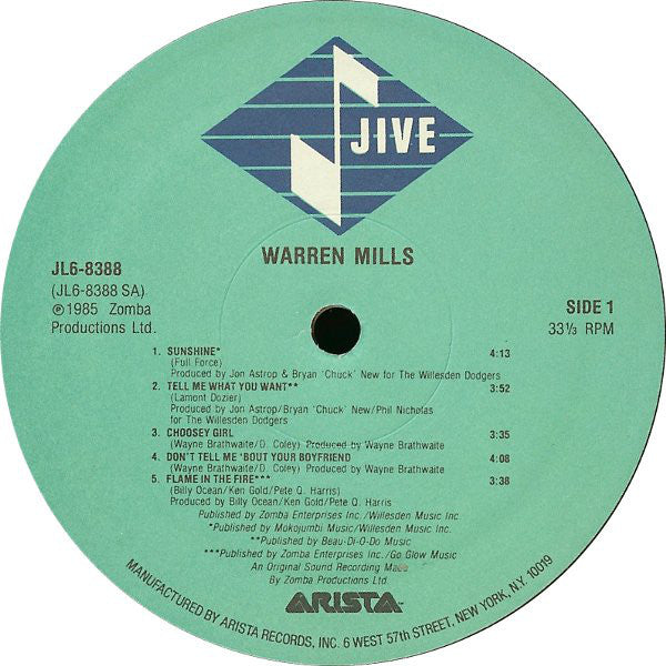 Warren Mills : Warren Mills (LP, Album)